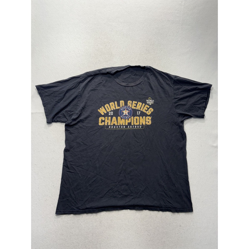 Houston Astros Shirt Mens XL Blue MLB Baseball World Series Champions 2017 Tee